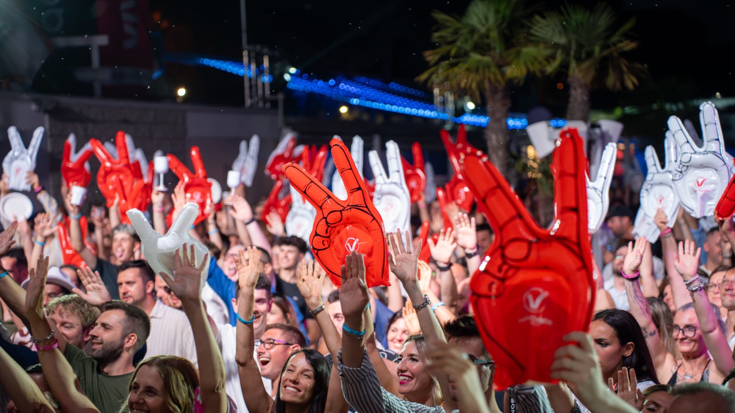 Folla a mani alzate durante il concerto Viva is Back 2026 al Lido di Lonato del Garda