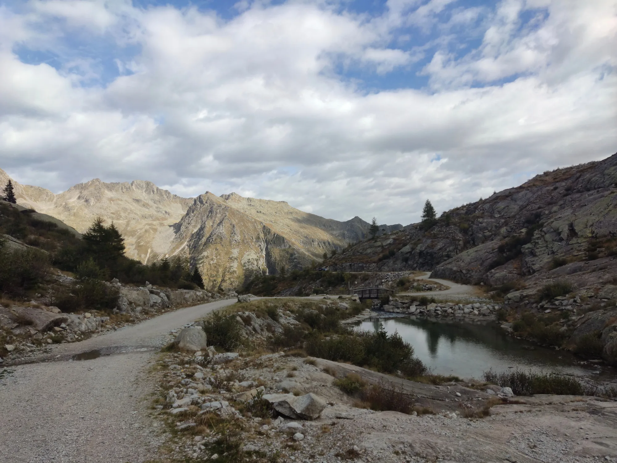 Un paesaggio di montagna a Pinzolo
